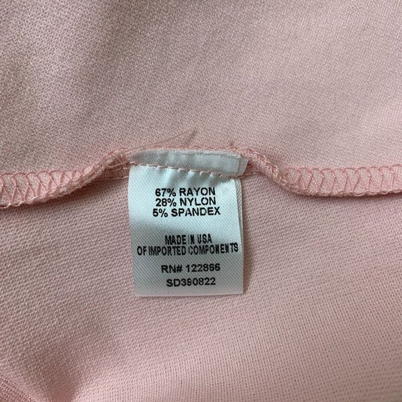 Zunie Big Girls Size 16 Scallop Trim Ponte Fit & Flare Dress in Pink Blush - Picture 7 of 10